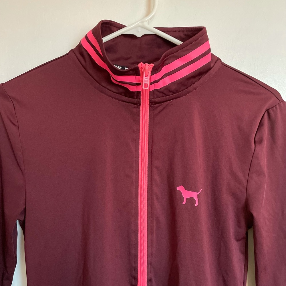 PINK Victoria Secret Zip Athletic Top - Size S - Picture 4 of 14